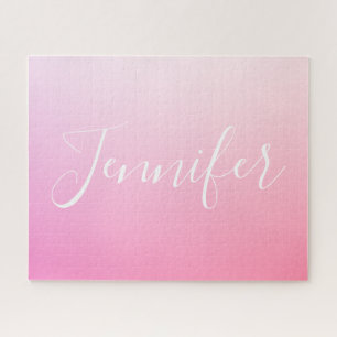 Puzzle Su nombre o palabra   Gradación De Ombre Rosa