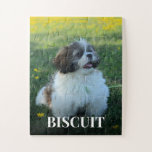 Puzzle Su perro Nombre Foto Personalizado cachorro<br><div class="desc">Personaliza este rompecabezas con tu foto favorita de tu mascota (perro,  gato,  etc.). Un regalo divertido para el amante del perro,  amante del gato. Ver a su mascota en forma de rompecabezas con una imagen especial es un placer bienvenido.</div>