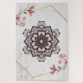 Puzzle Suave Resplandor de Rangoli – Patrón Botánico Pací