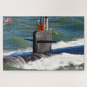 PUZZLE SUBMARINO DE ATAQUE RÁPIDO DE EE. UU. - SSN-750 (2