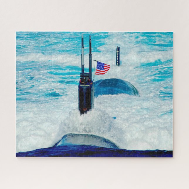 PUZZLE SUBMARINO DE ATAQUE RÁPIDO DE EE. UU. - SSN-770 (1 (Horizontal)