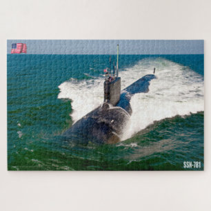 PUZZLE SUBMARINO DE ATAQUE RÁPIDO DE EE. UU. - SSN-781 (2