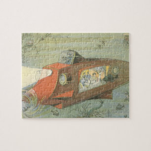 Puzzle Submarino Steampunk de Ciencia Ficción Antiguo en