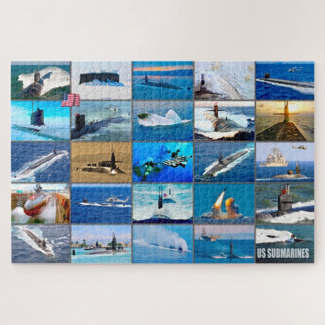 Puzzle SUBMARINOS DE LOS EE.UU. "Montaje" (Horizontal)