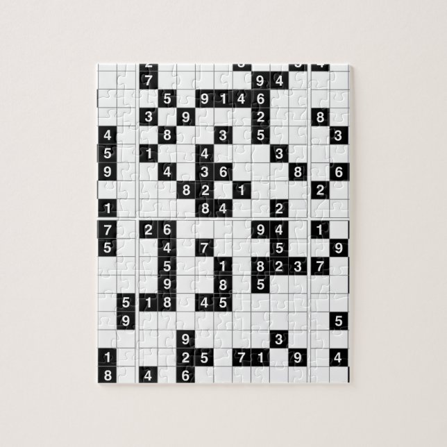 Puzzle sudoku blanco negro (Vertical)