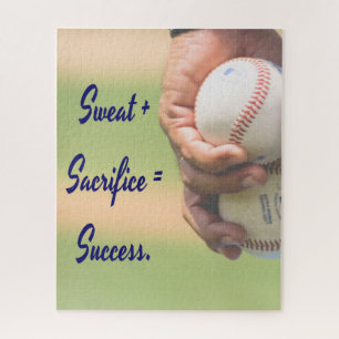 Puzzle Sudor más sacrificio es igual a BÉISBOL de éxito
