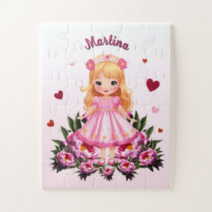 Puzzle Sueño de Princesa Rosa Personalizado