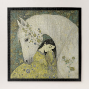 Puzzle Sueño Étnico Equino bajo la Luna