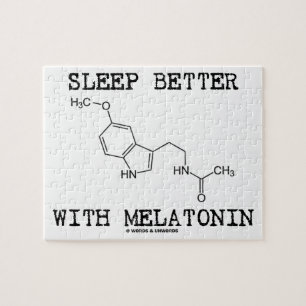 Puzzle Sueño mejor con Melatonin (molécula química)