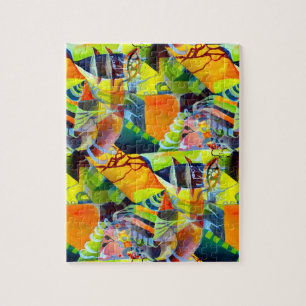 Puzzle Sueños contemporáneos vívidos en obras de arte en