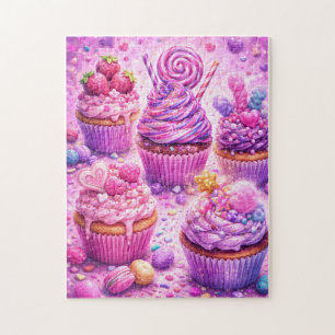 Puzzle Sueños de Rush de Azúcar: Delicia de Cupcake de Ca