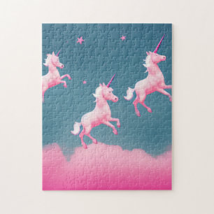 Puzzle Sueños de unicornio rosados