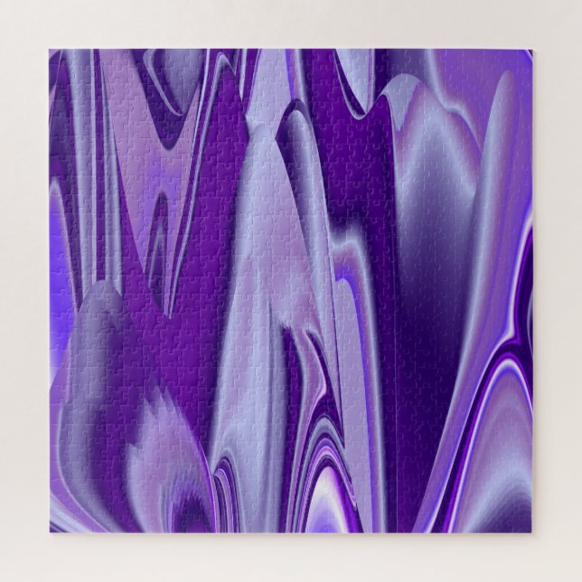 Puzzle Sueños del arcoiris de flores moradas (Vertical)