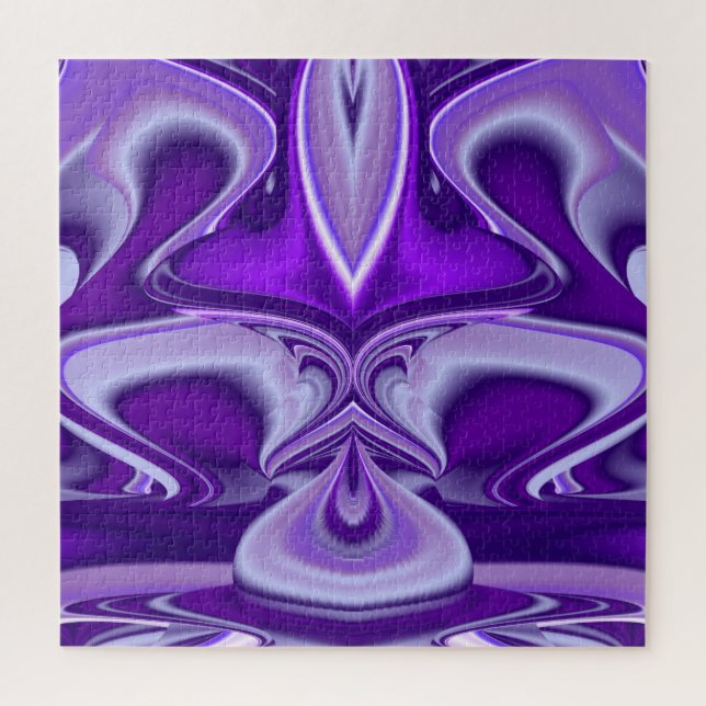 Puzzle Sueños del arcoiris de flores moradas (Vertical)