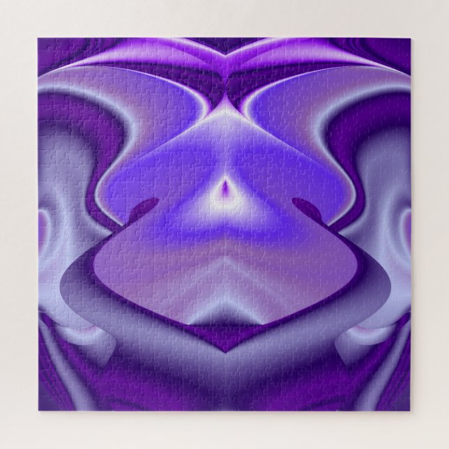 Puzzle Sueños del arcoiris de flores moradas (Vertical)
