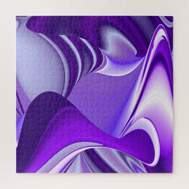 Puzzle Sueños del arcoiris de flores moradas (Vertical)