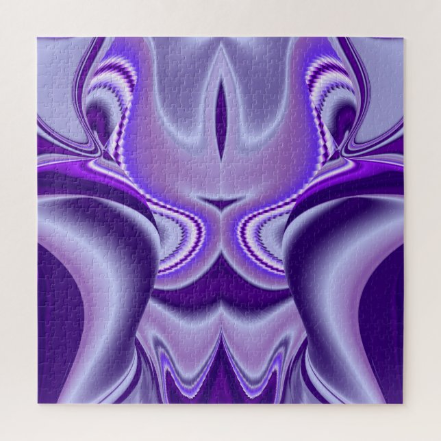 Puzzle Sueños del arcoiris de flores moradas (Vertical)