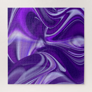 Puzzle Sueños del arcoiris de flores moradas