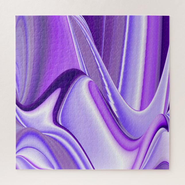 Puzzle Sueños del arcoiris de flores moradas (Vertical)