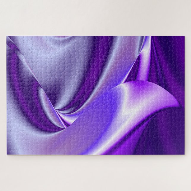 Puzzle Sueños del arcoiris de flores moradas (Horizontal)