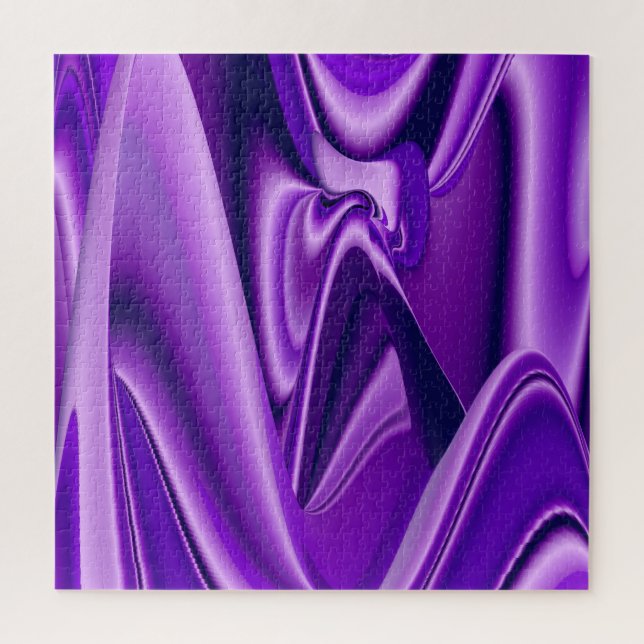 Puzzle Sueños del arcoiris de flores moradas (Vertical)