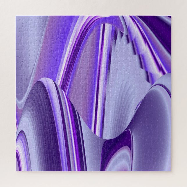 Puzzle Sueños del arcoiris de flores moradas (Vertical)