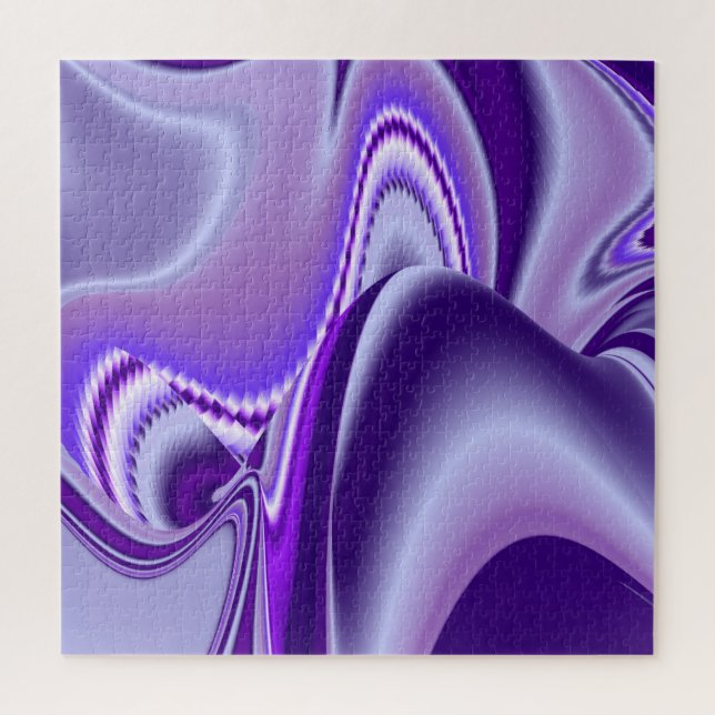 Puzzle Sueños del arcoiris de flores moradas (Vertical)