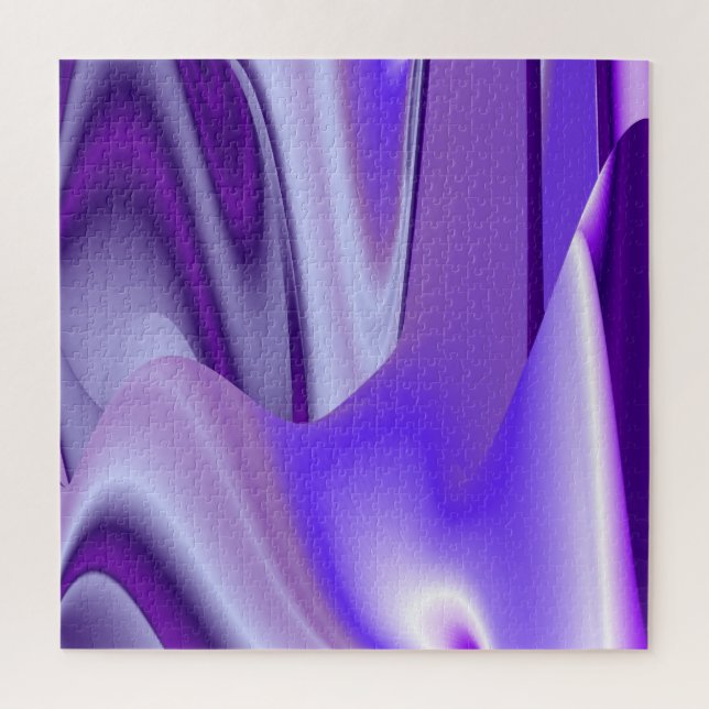 Puzzle Sueños del arcoiris de flores moradas (Vertical)