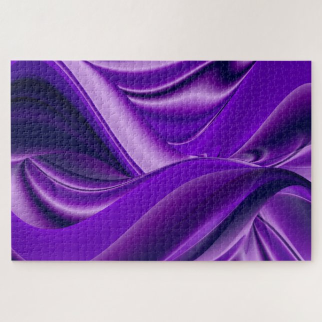 Puzzle Sueños del arcoiris de flores moradas (Horizontal)