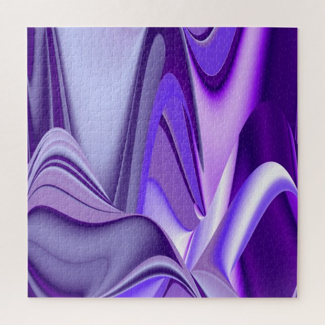 Puzzle Sueños del arcoiris de flores moradas (Vertical)