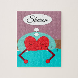 Puzzle Sueños del Corazón Morado y Verde: