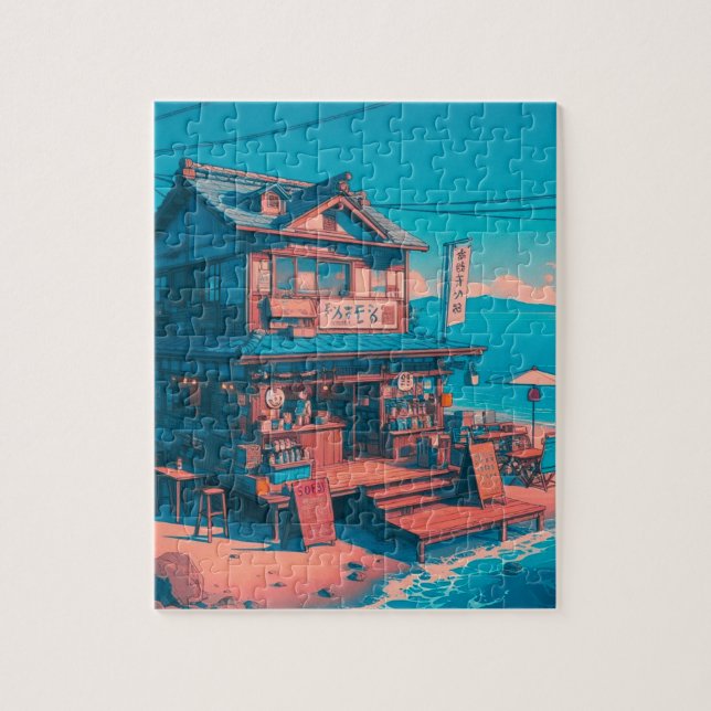 Puzzle Sueños Lofi junto al Mar (Vertical)
