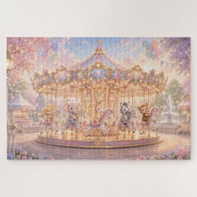 Puzzle Sueños Mágicos de Carrusel de la Jungla (Horizontal)
