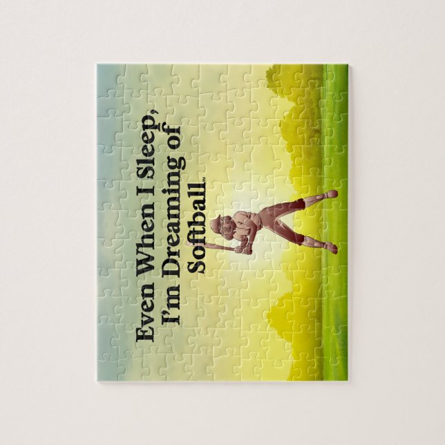 Puzzle Sueños SUPERIORES del softball (Vertical)