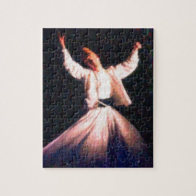 Puzzle sufi - pintura del arte del baile del derviche (Vertical)