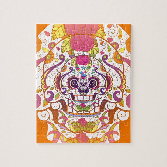 Puzzle Sugar Skull (Vertical)