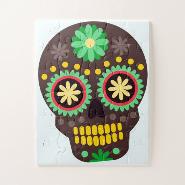 Puzzle Sugar Skull (Vertical)