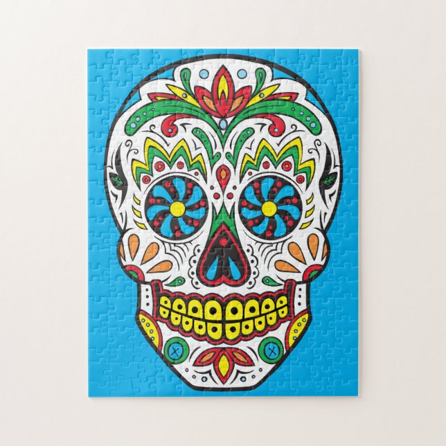 Puzzle Sugar Skull (Vertical)
