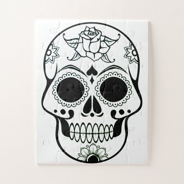Puzzle Sugar Skull (Vertical)