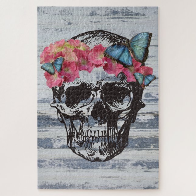Puzzle Sugar Skull Art (Vertical)