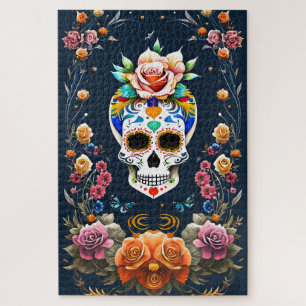 Puzzle Sugar Skull Art - Celebrar la vida