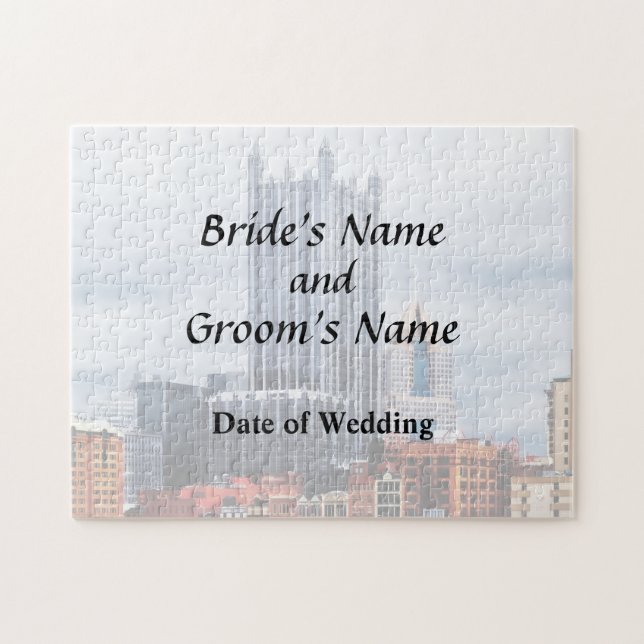 Puzzle Suministros de Boda de línea aérea Pittsburgh PA (Horizontal)
