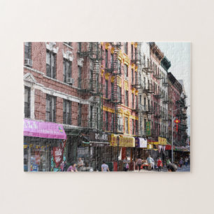 Puzzle Summer Street Scene Chinatown Manhattan New York