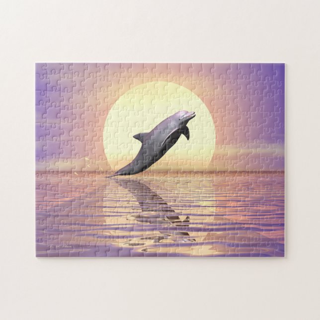 Puzzle Sun Dolphin (Horizontal)