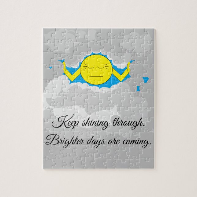 Puzzle Sun Pasando Por Las Nubes De Tormenta: (Vertical)