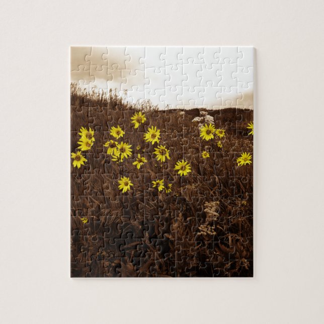 Puzzle Sunflower (Vertical)