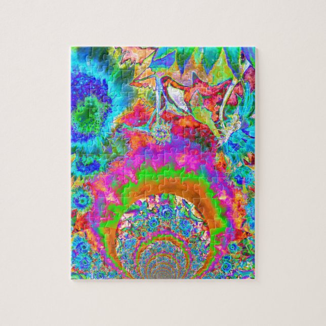 Puzzle Sunflower Fields Forever -blue (Vertical)