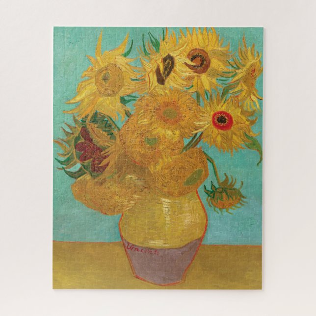 Puzzle Sunflower por Vincent Van Gogh (Vertical)
