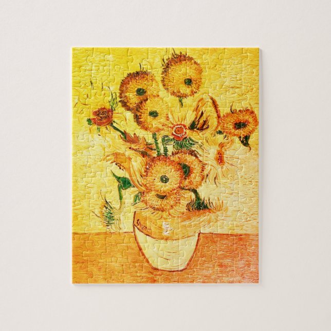 Puzzle Sunflowers antiguas de Vincent van Gogh (Vertical)