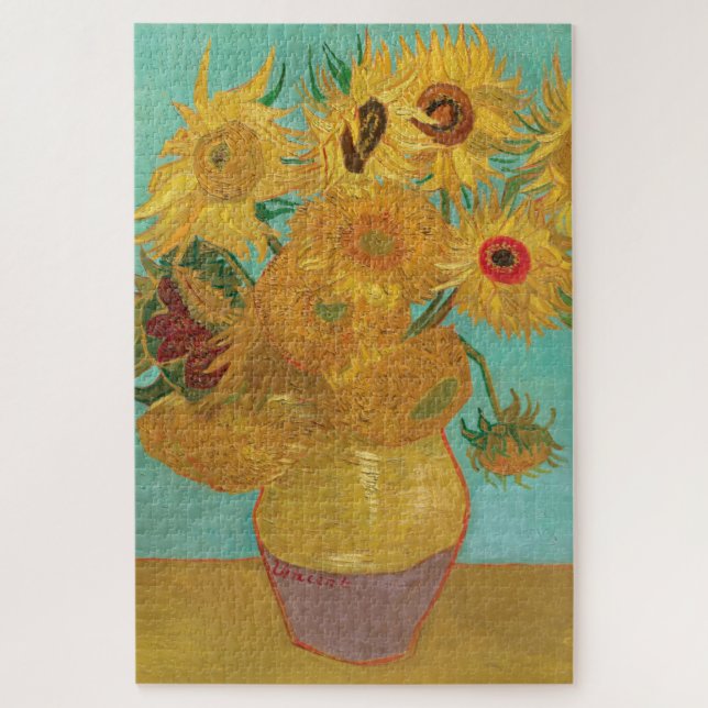 Puzzle Sunflowers de Vincent Van Gogh (Vertical)